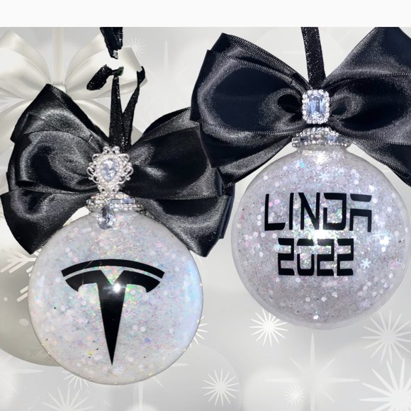 Tesla Christmas Tree Ornament| Customized Present| White Elephant Gift, Vehicle - Picture 3 of 15